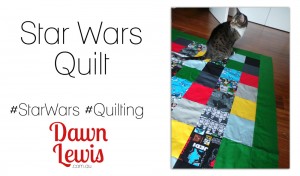 Video opening image star wars quilt