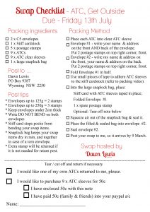 ATC Swap checklist Get Outside, Australia