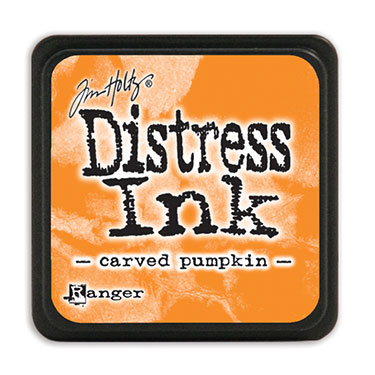 Distress Ink Mini Carved Pumpkin