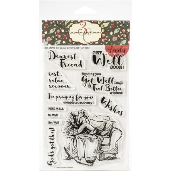 Colorado Craft Company, Lovely Legs Get Well stamp set, Australia