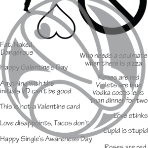 The Rabbit Hole Designs, Sassy Anti Valentine stamp set, Australia