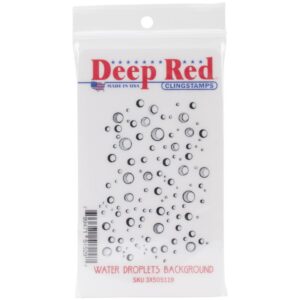 Deep Red, Water Droplets Background stamp, Australia