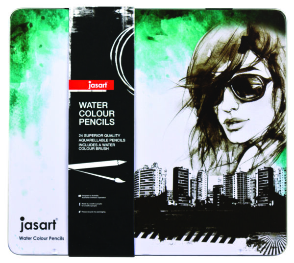 Jasart Studio Premium Watercolour Pencil tin 24, Australia