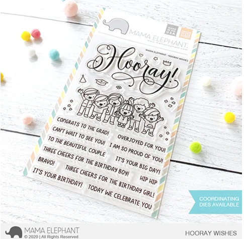 Mama Elephant, Hooray Wishes stamp set, Australia