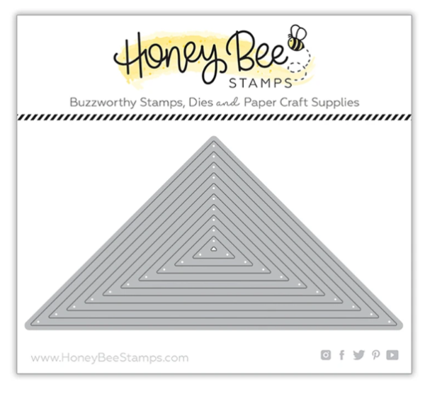 Honey Bee Stamps, Quilt Triangle Thin Frames die set, Australia