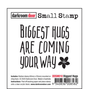 Darkroom Door, Biggest Hugs, small stamp, Australia
