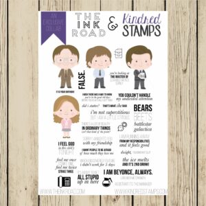 Kindred Stamps, Scranton PA stamp set, Australia