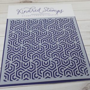 Kindred Stamps, Hexagon Tabs stencil, Australia