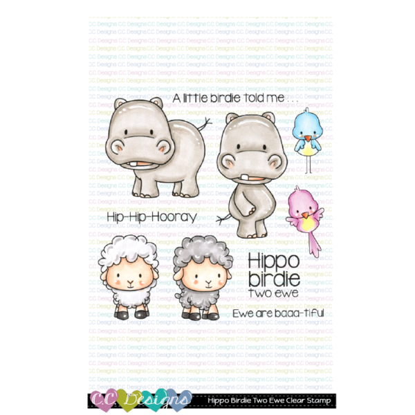 CC Designs, Hippo Birdie Two Ewe stamp set, Australia