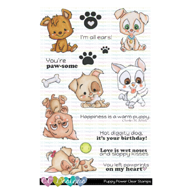 CC Designs, Puppy Power stamp set, Australia