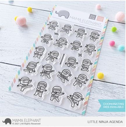 Mama Elephant, Little Ninja Agenda stamp set, Australia