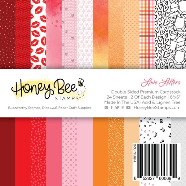 Honey Bee, Love Letters 6x6 paper pad, Australia