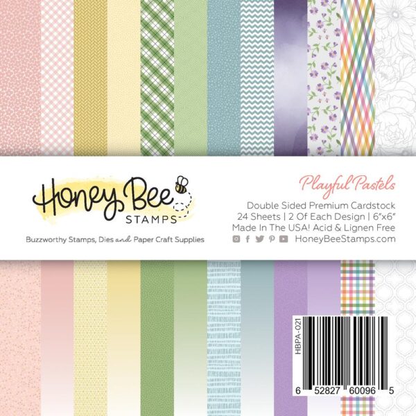 Honey Bee, Playful Pastels 6x6 paper pad, Australia