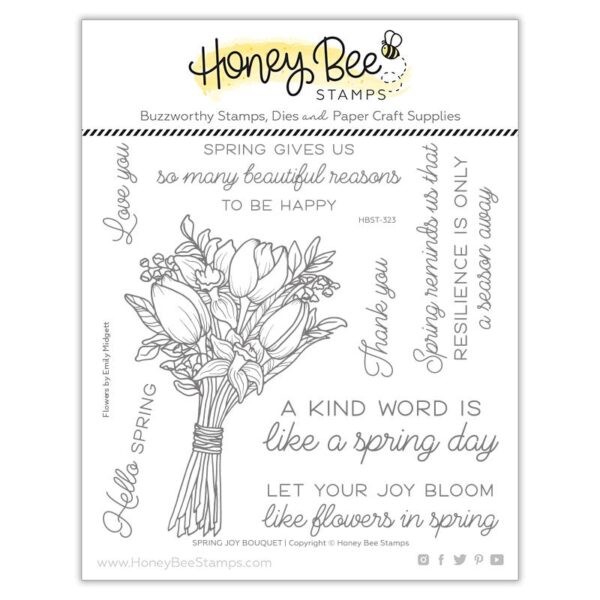Honey Bee, Spring Joy Bouquet stamp set, Australia