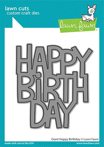 Lawn Fawn, Giant Happy Birthday die set, Australia