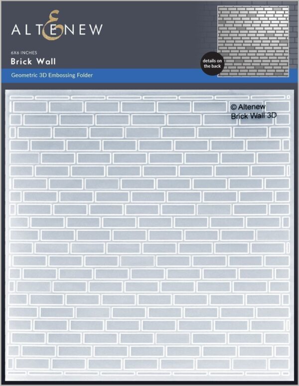 Altenew, Brick Wall 3D embossing folder, Australia