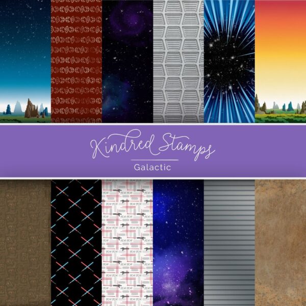 Kindred Stamps, Galactic 6x6 paper pack, Australia