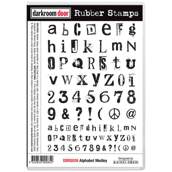 Darkroom Door, Alphabet Medley stamp set, Australia