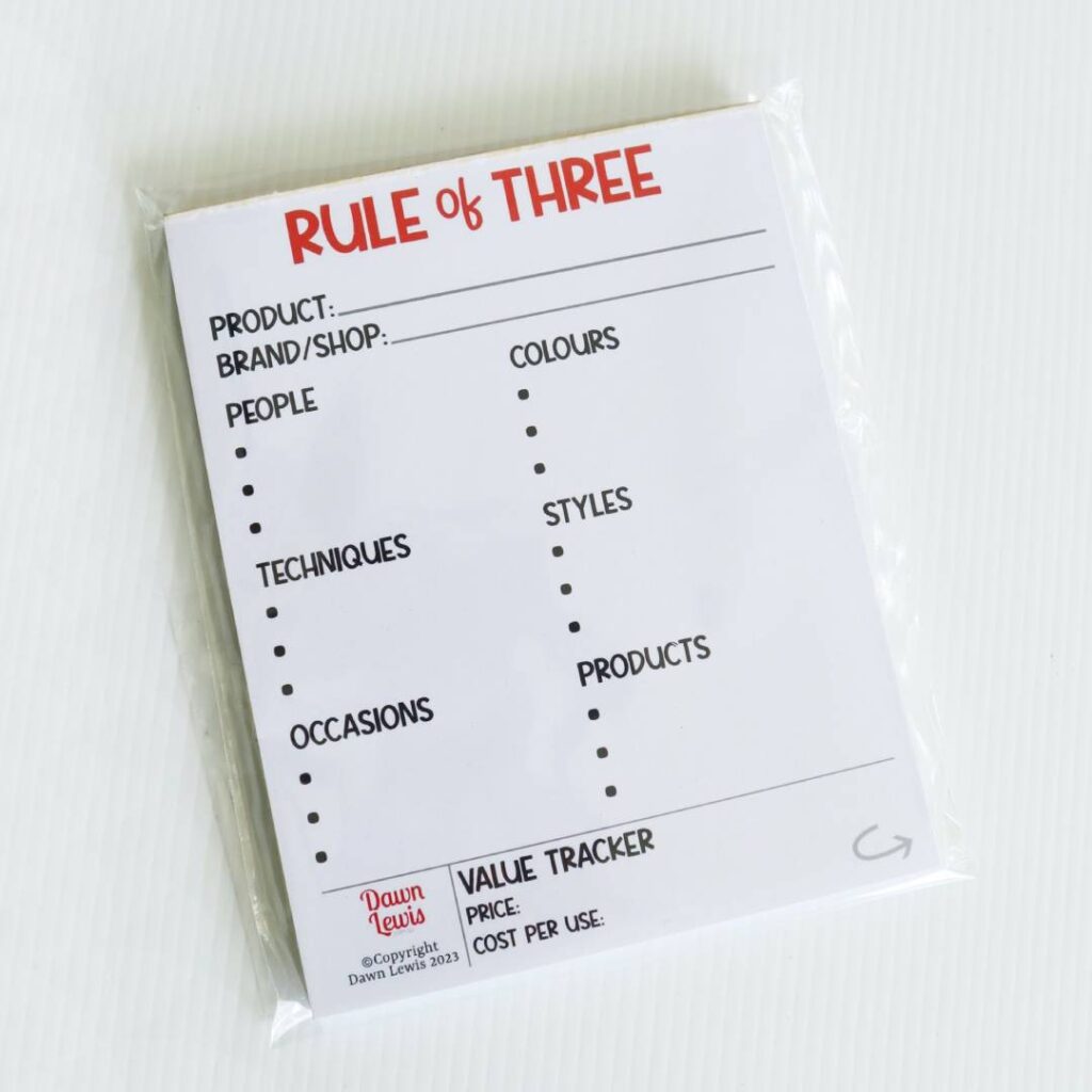 Rule of Three Notepad