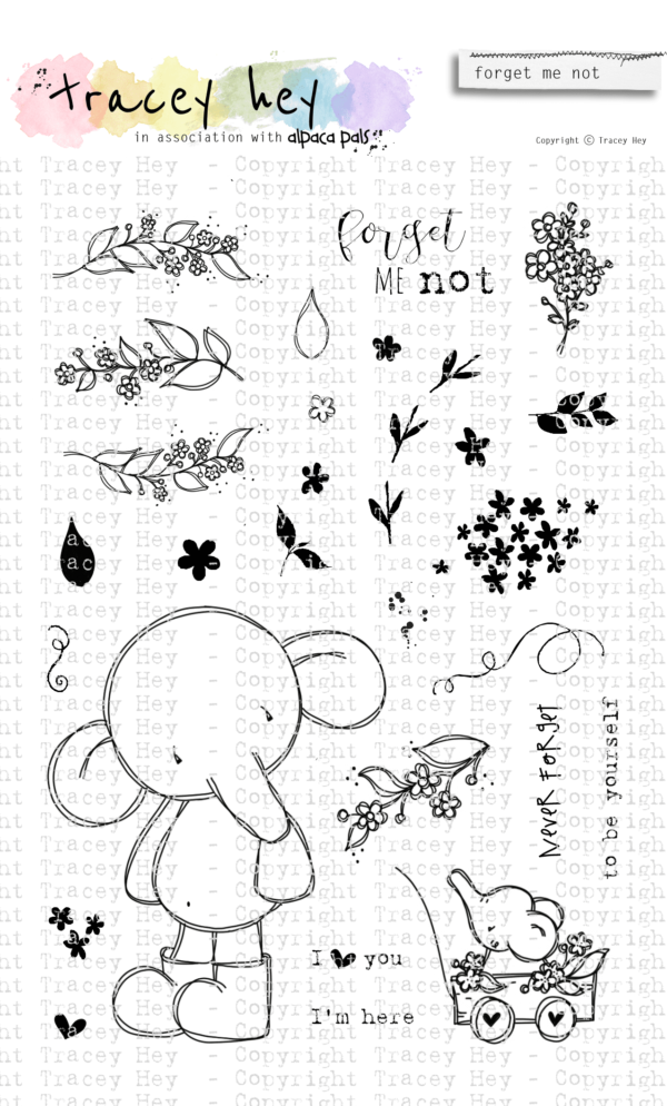 Tracey Hey, Forget Me Not stamp set, Australia