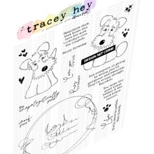 Tracey Hey, Paws For Thought stamp set, Australia