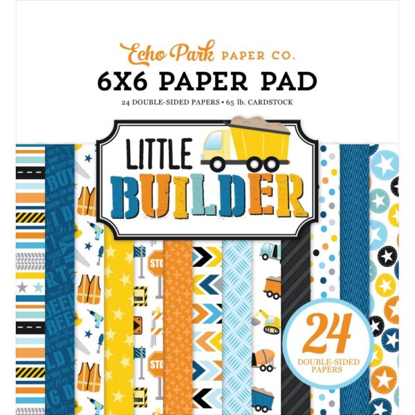 Little Builder Paper Pad 6x6, Echo Park