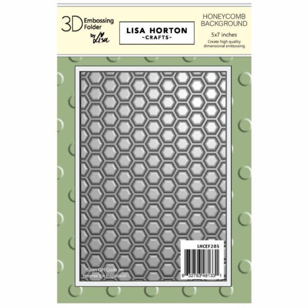 Honeycomb Background 3D embossing folder, Lisa Horton Crafts