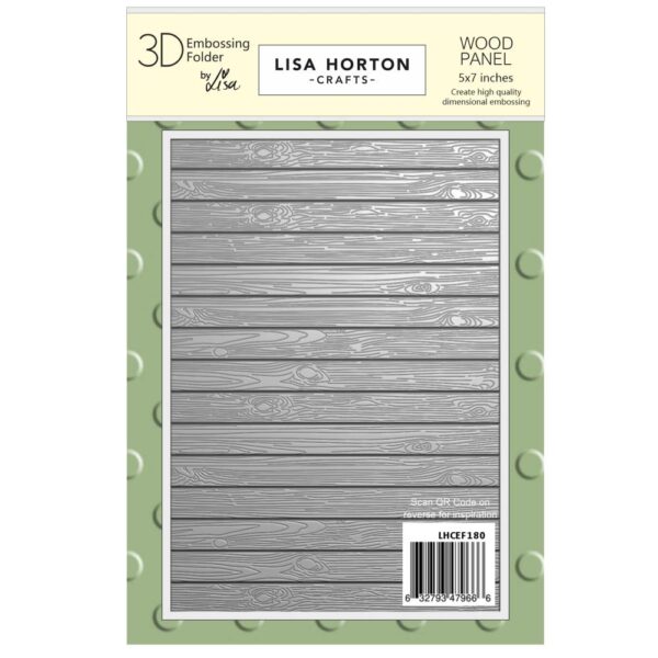 Wood Panel Background 3D embossing folder, Lisa Horton Crafts