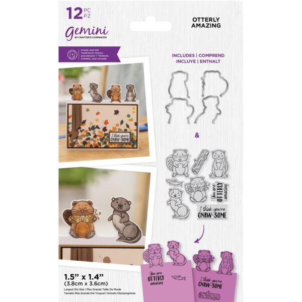 Otterly Amazing stamp & die bundle, Crafter's Companion