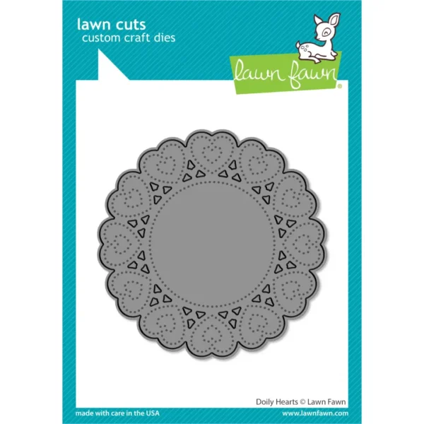 Doily Hearts die set, Lawn Fawn