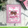 Layered Hearts Background stencil set, Lawn Fawn - Image 4