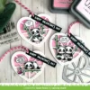 Stitched Happy Heart Geo Frame die set, Lawn Fawn - Image 2