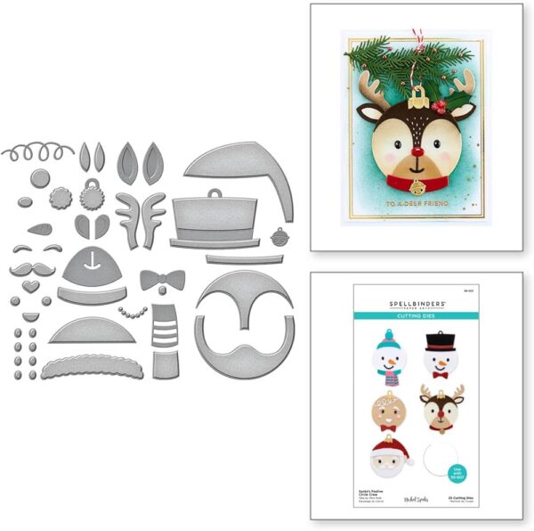 Santa's Festive Circle Crew die set, Spellbinders