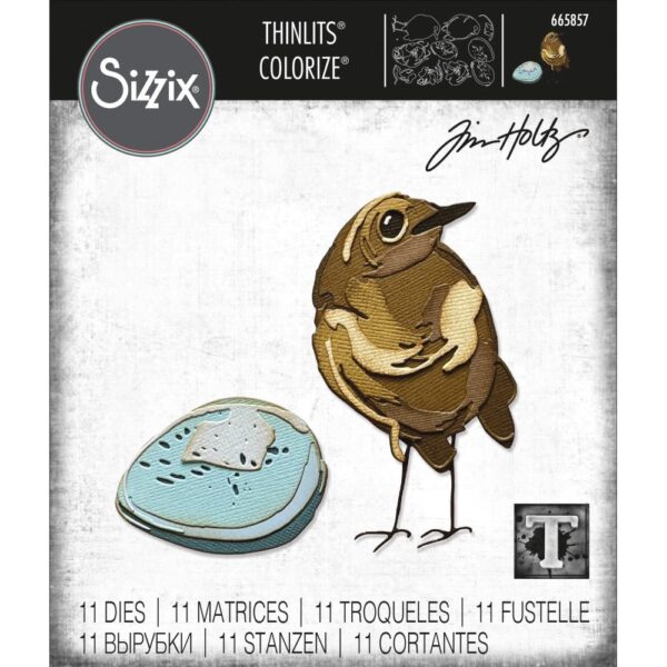 Bird & Egg Colorize die set, Tim Holtz Sizzix