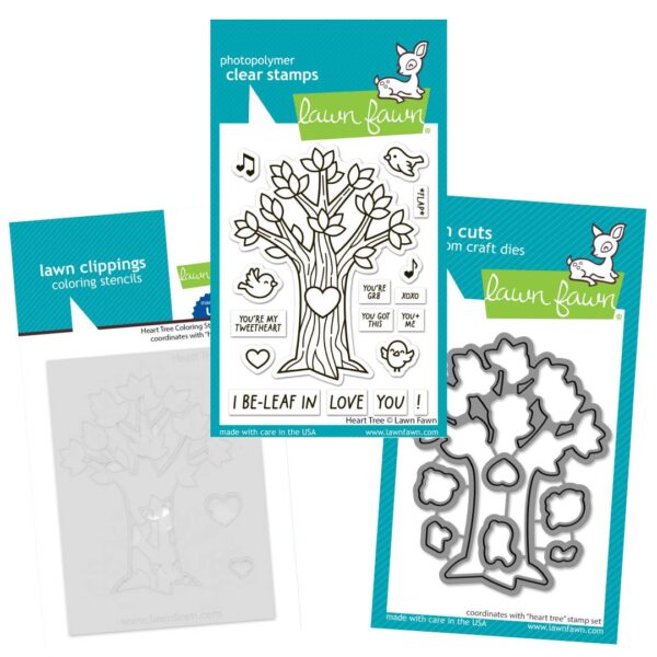 Heart Tree (stamps/dies/stencils), Lawn Fawn