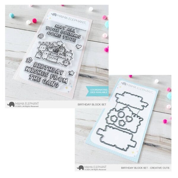 Birthday Block Set (stamps/dies), Mama Elephant