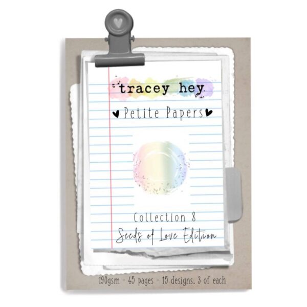Collection 8 Seeds of Love edition petite paper pad, Tracey Hey