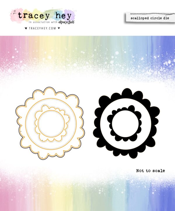Scalloped Circle die set, Tracey Hey