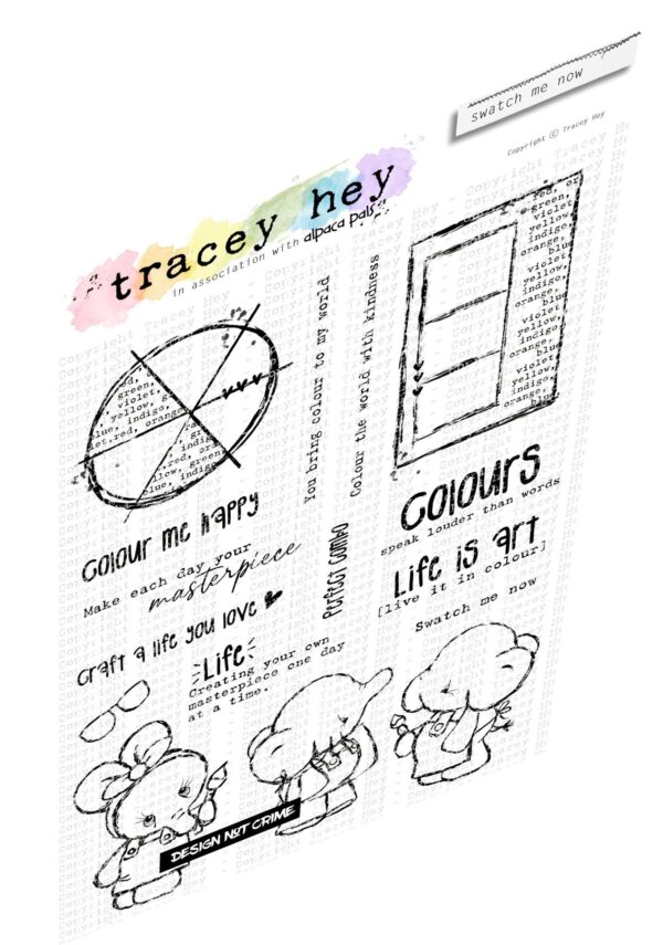 Swatch Me Now stamp set, Tracey Hey