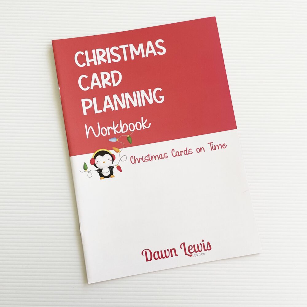 Christmas Card Planning Workbook Australia Christmas card planning workbook australia